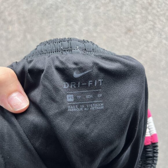 Nike Shorts Womens XS Black Pink Dri-FIT Tempo Running Athletic Lined Gym - Picture 3 of 10